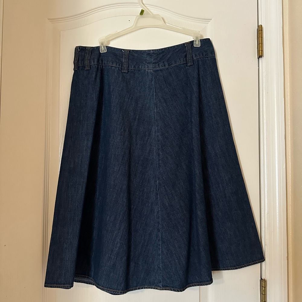 Style & Co. Blue Midi A-Line Skirt for Work
